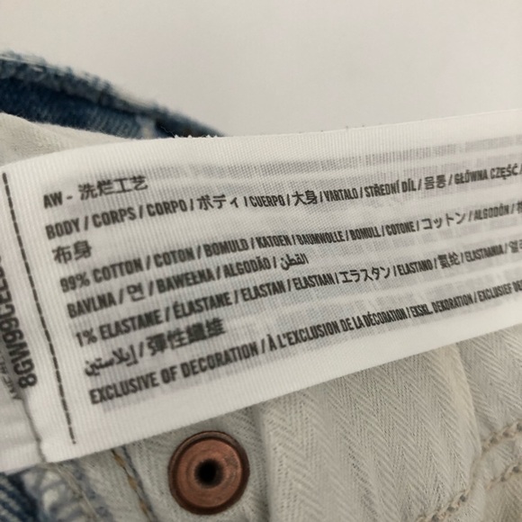 A&F 25/28 90s Straight Ultra High Rise 0963 Abercrombie fitch rigid light blue - Picture 7 of 8